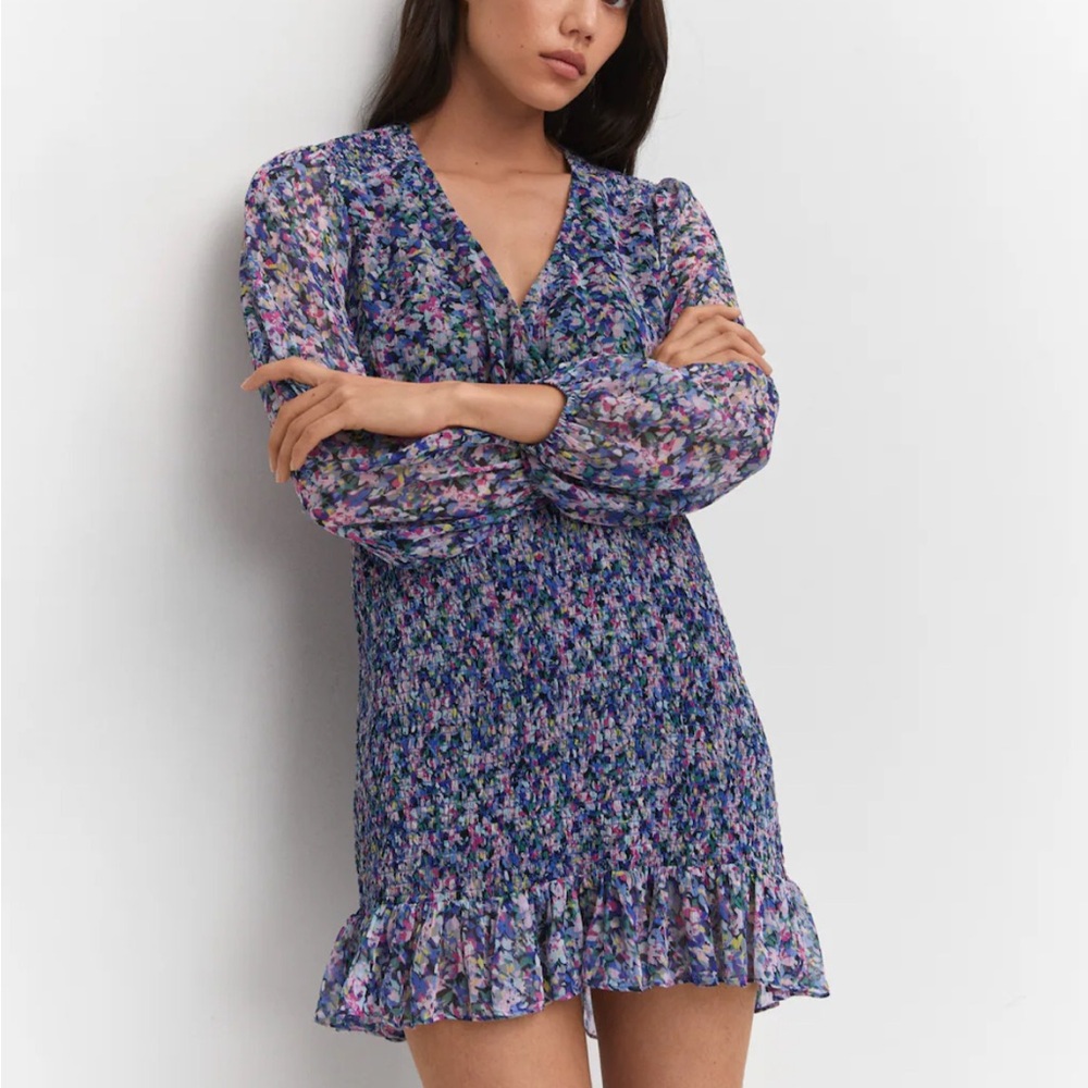 Floral V-Neck Dress